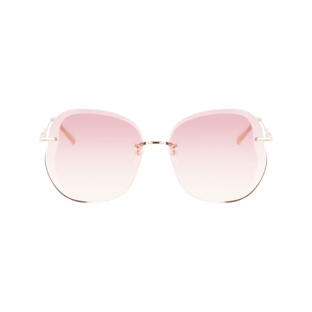 Rose Gold Metal Sunglasses