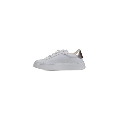 White Polyethylene Low Top Sneakers