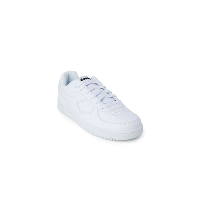White Artificial Leather Low Top Sneakers