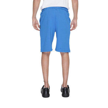 Blue Cotton Bermuda Shorts