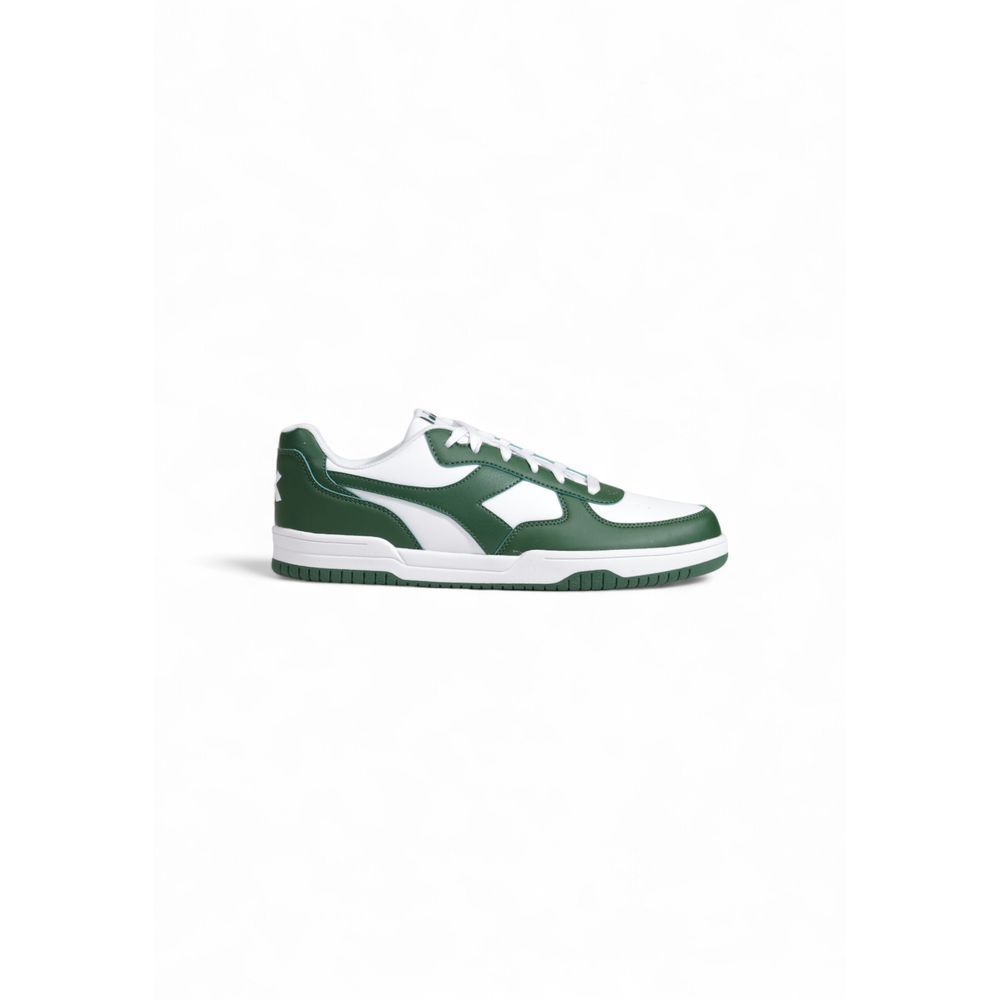 Green Artificial Leather Low Top Sneakers