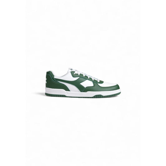 Green Artificial Leather Low Top Sneakers