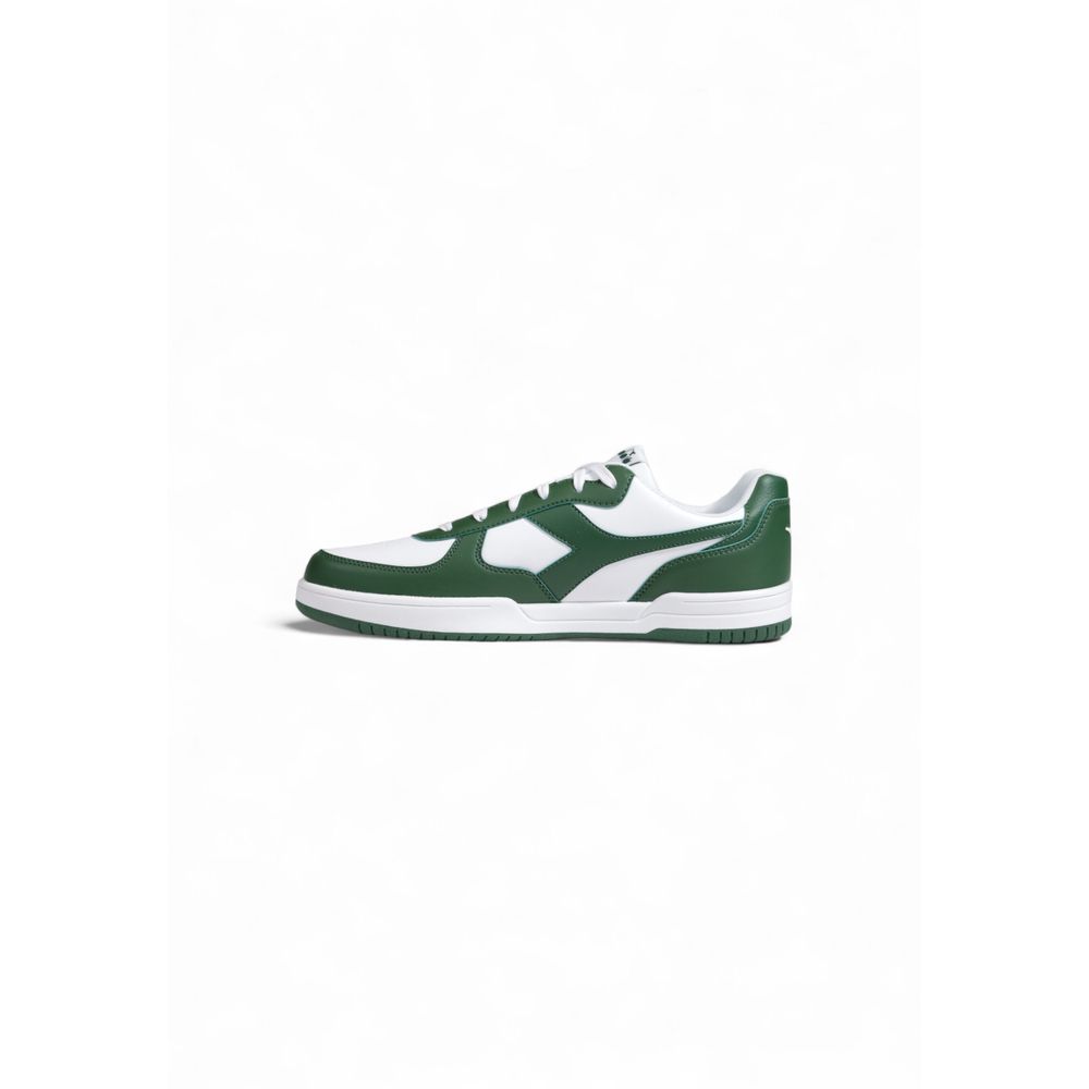 Green Artificial Leather Low Top Sneakers