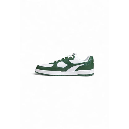Green Artificial Leather Low Top Sneakers
