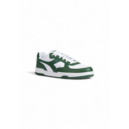 Green Artificial Leather Low Top Sneakers