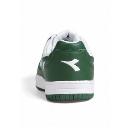 Green Artificial Leather Low Top Sneakers