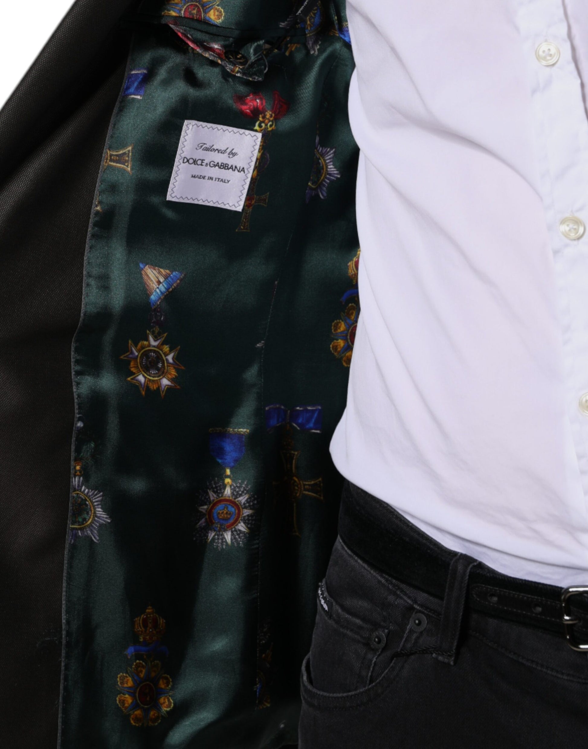 Blazer Brown Green Bee Wool Jacket Coat