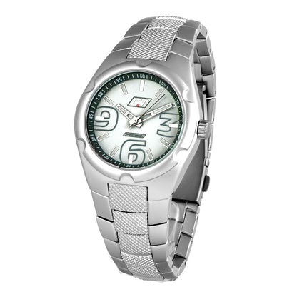 Silver Polycarbonate Dress Watch