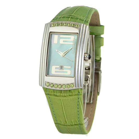 Green Leather Dress Watch