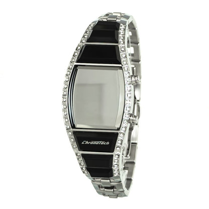 Silver Stainless Steel Digital Watch