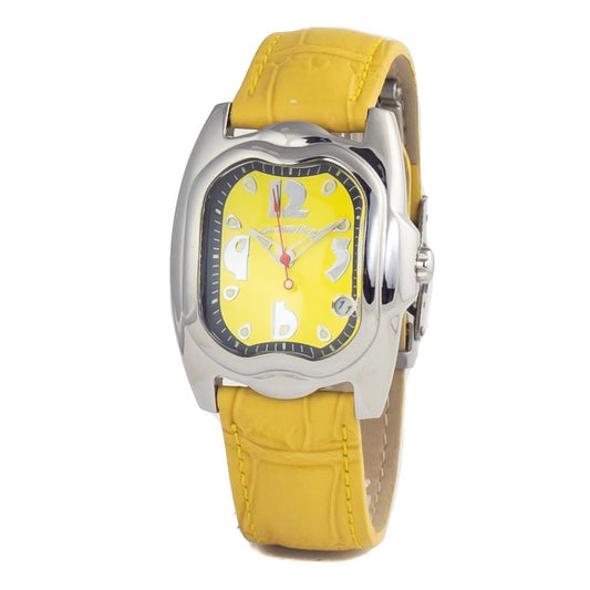 Yellow Leather Dress Watch