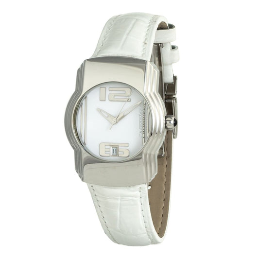 White Leather Bracelet Watch