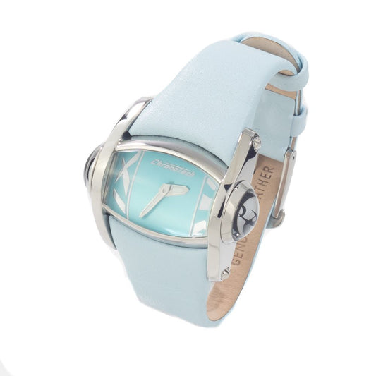 Blue Leather Dress Watch