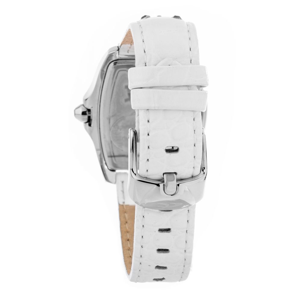 White Leather Dress Watch