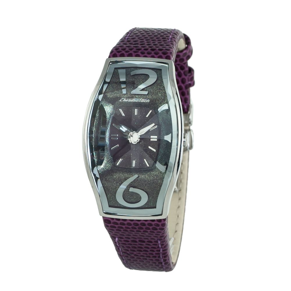Purple Leather Dress Watch