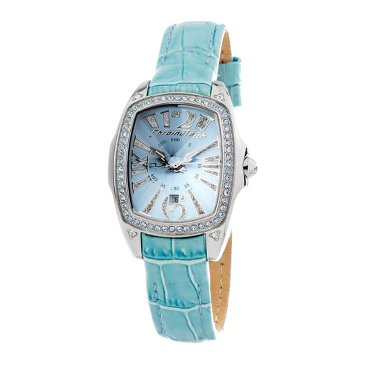 Blue Leather Dress Watch