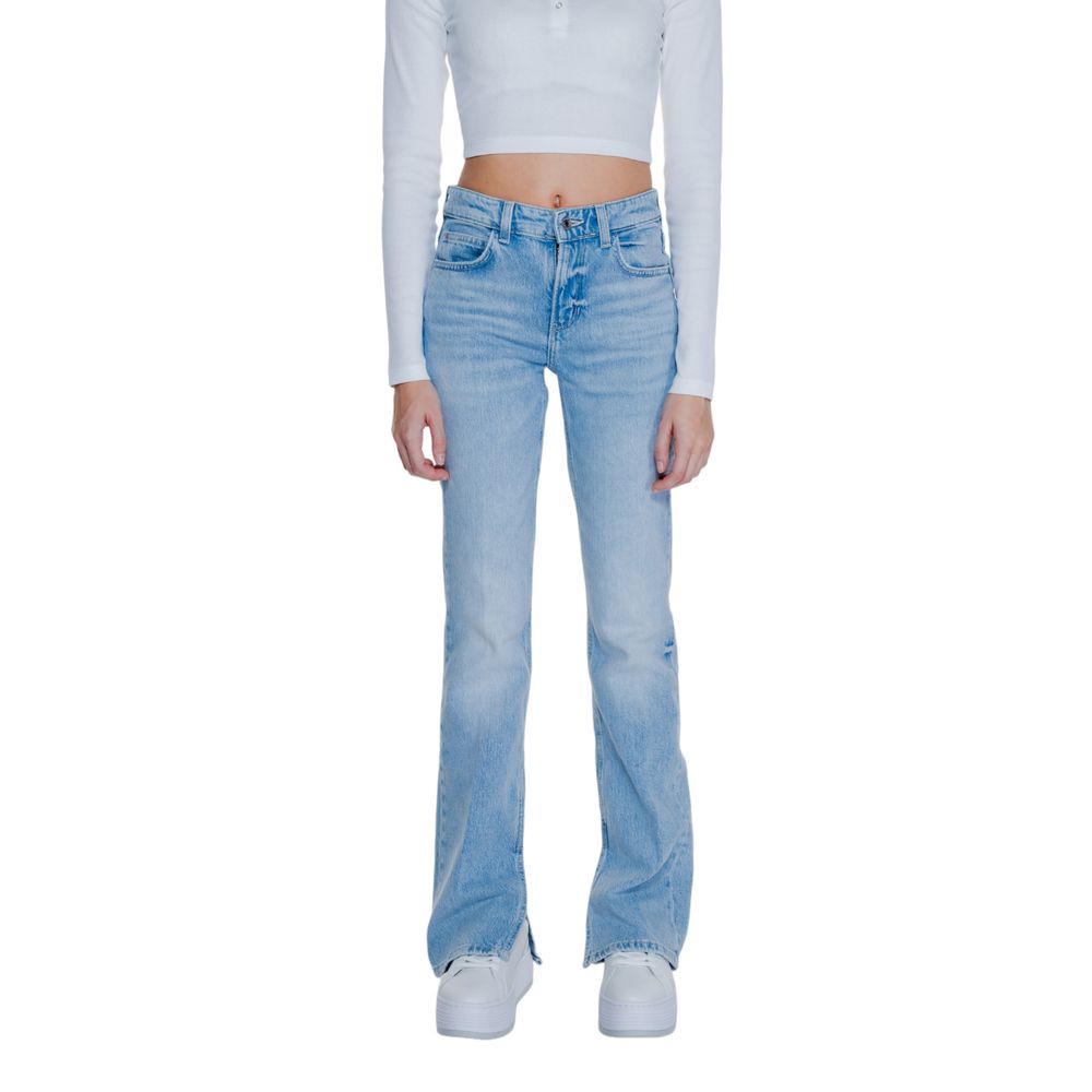 Light Blue Cotton Mom Jeans