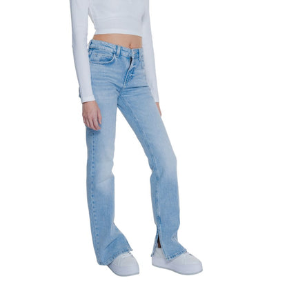 Light Blue Cotton Mom Jeans