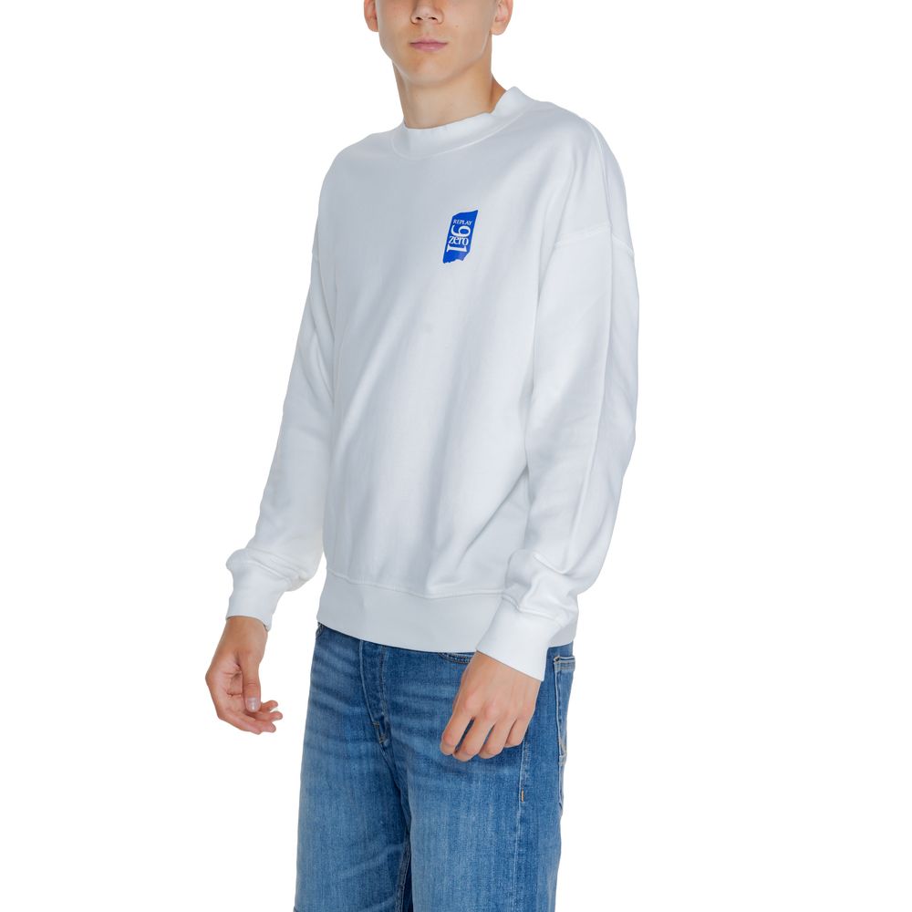 White Cotton Sweatshirt