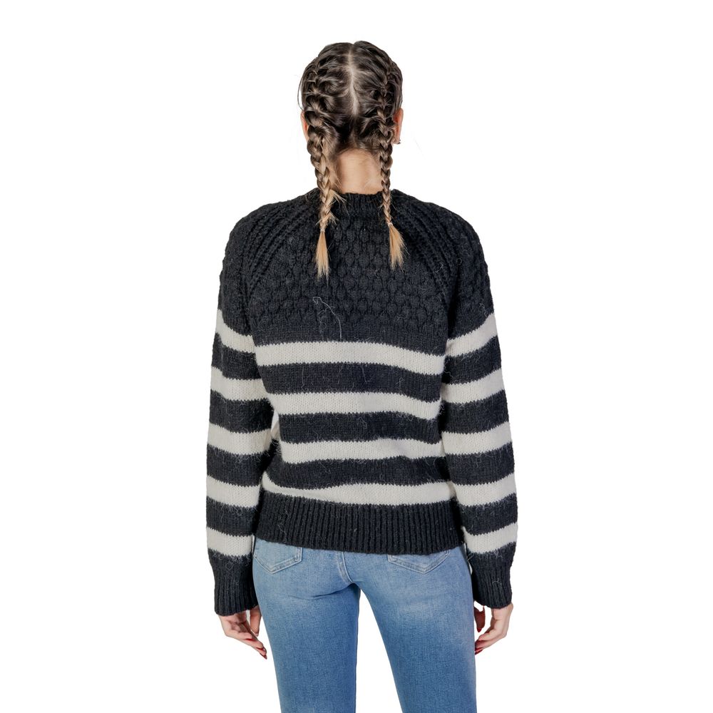 Black And White Recycled Polyester Sweatshirt