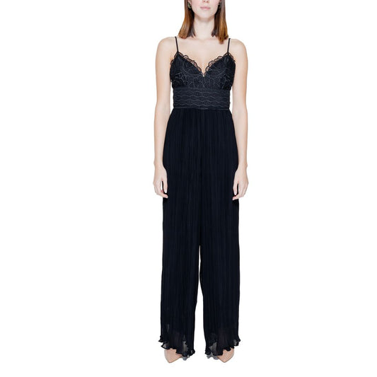 Black Polyester Jumpsuit