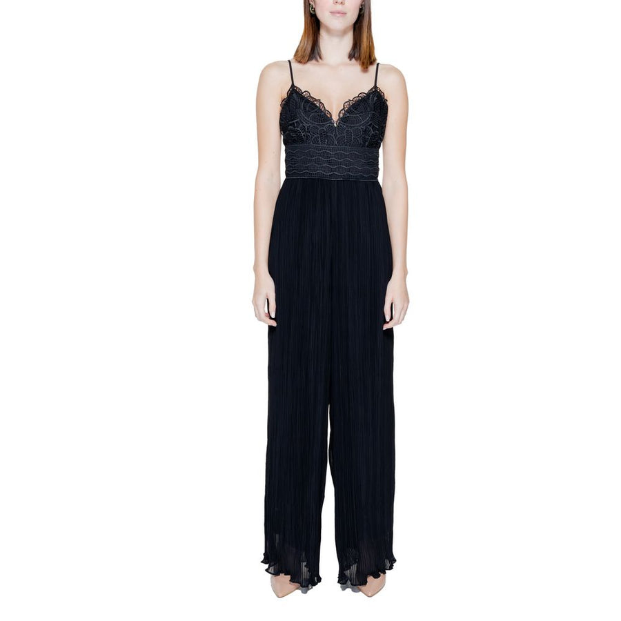 Black Polyester Jumpsuit