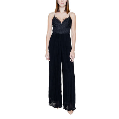 Black Polyester Jumpsuit