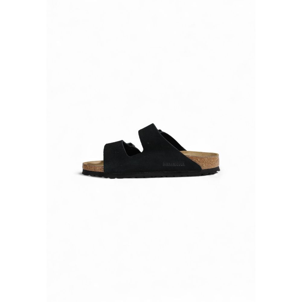Black Suede Leather Sandals