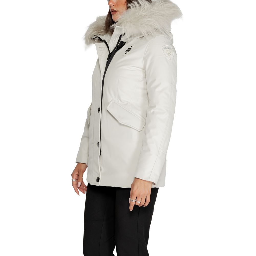 White Polyester Parka