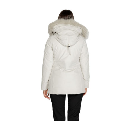 White Polyester Parka