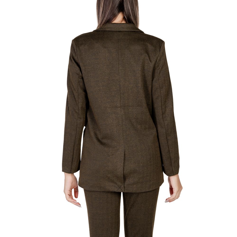 Green Polyester Blazer