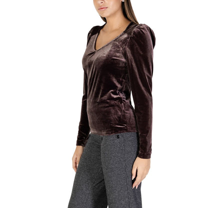 Brown Polyester Sweatshirt