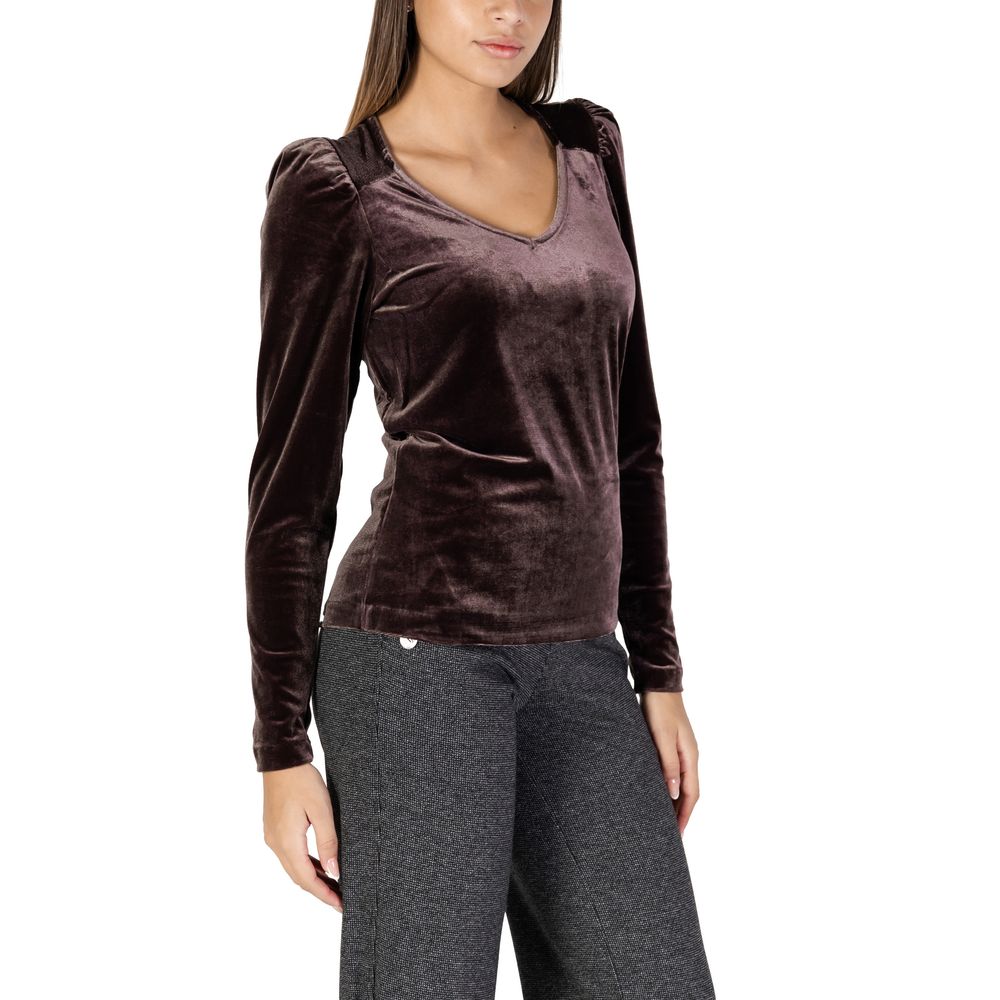 Brown Polyester Sweatshirt