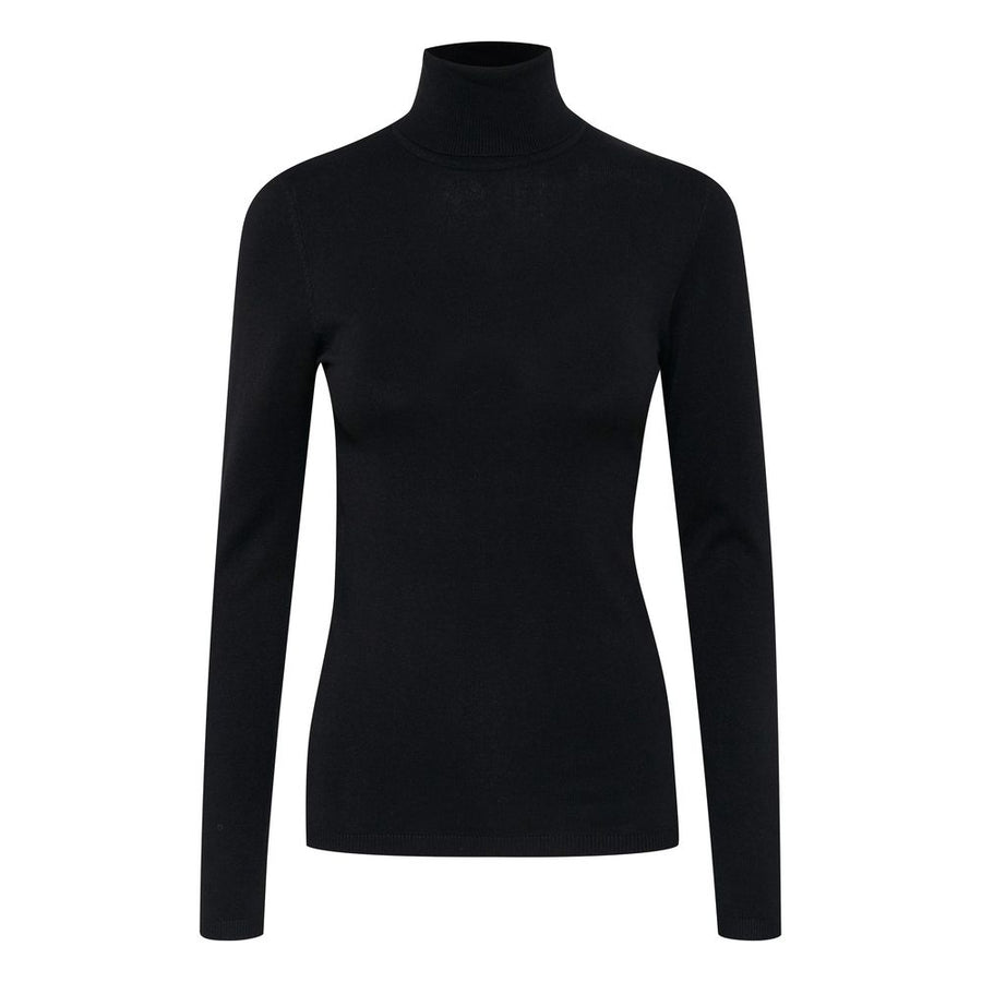 Black Viscose Turtleneck