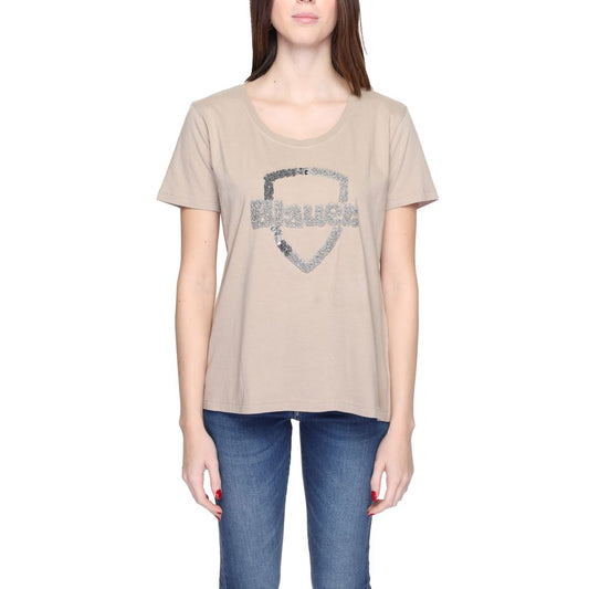 Beige Cotton T-Shirt