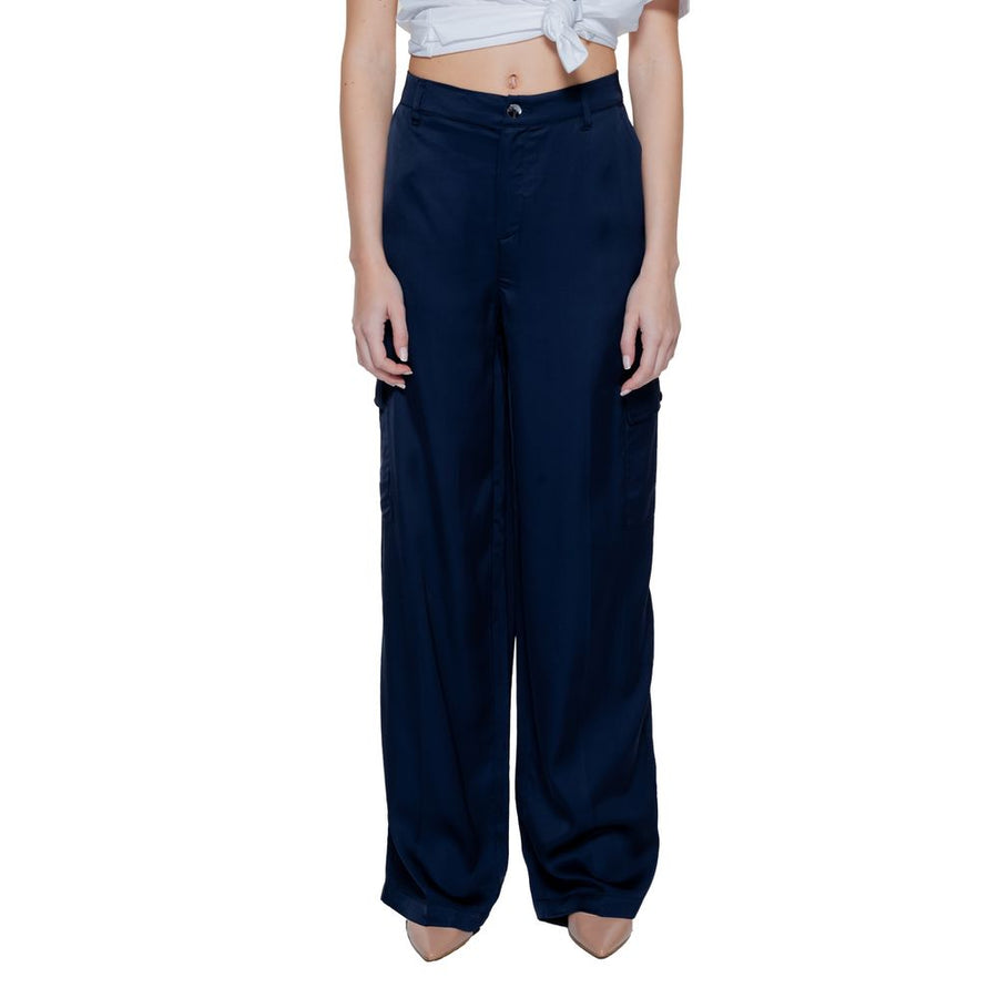 Blue Viscose Pant