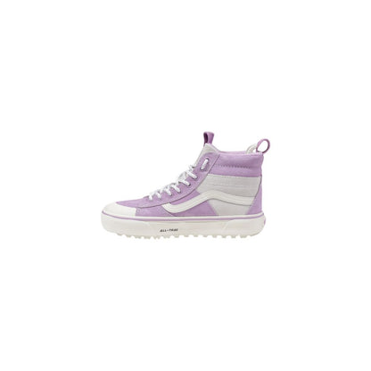 Purple Leather High Top Sneakers