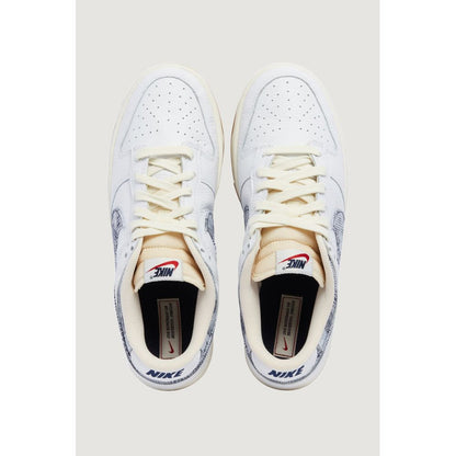 Blue Leather Low Top Sneakers