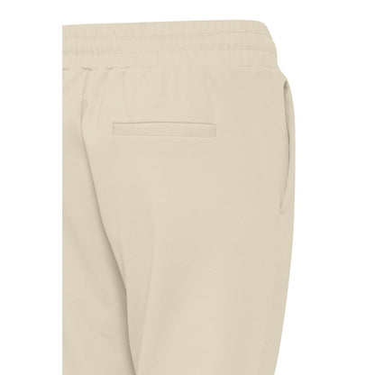 Beige Polyester Pants