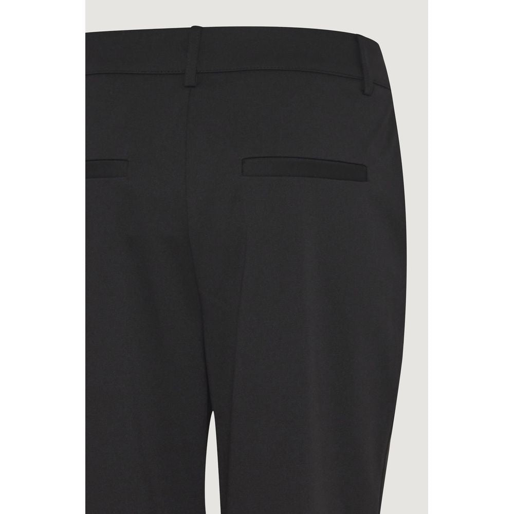 Black Recycled Polyester Dress Pants