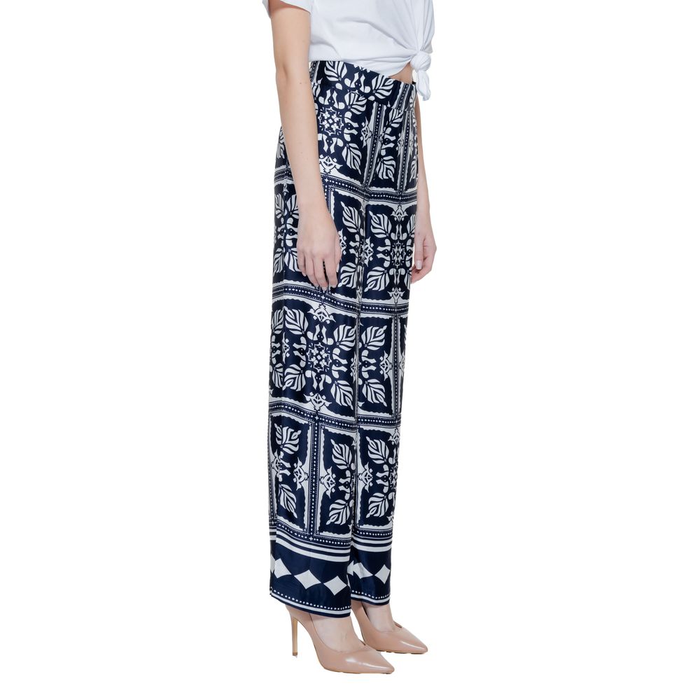 Blue Viscose Pant