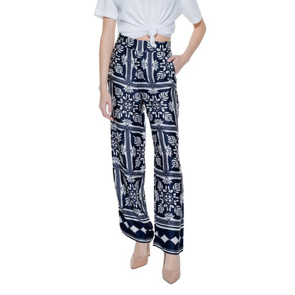 Blue Viscose Pant