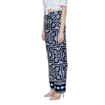 Blue Viscose Pant