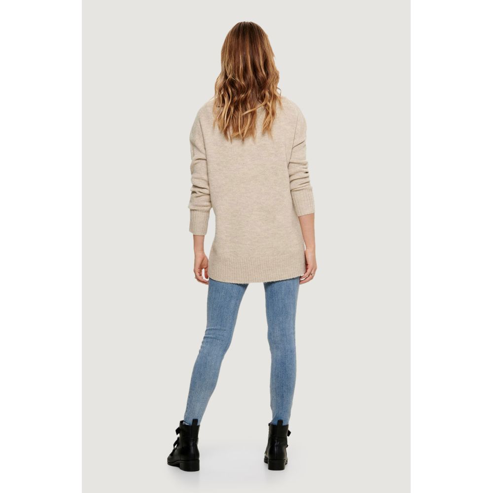 Beige Marabou Sweatshirt