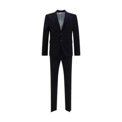 Blue Fleece Wool Two-Piece Suit