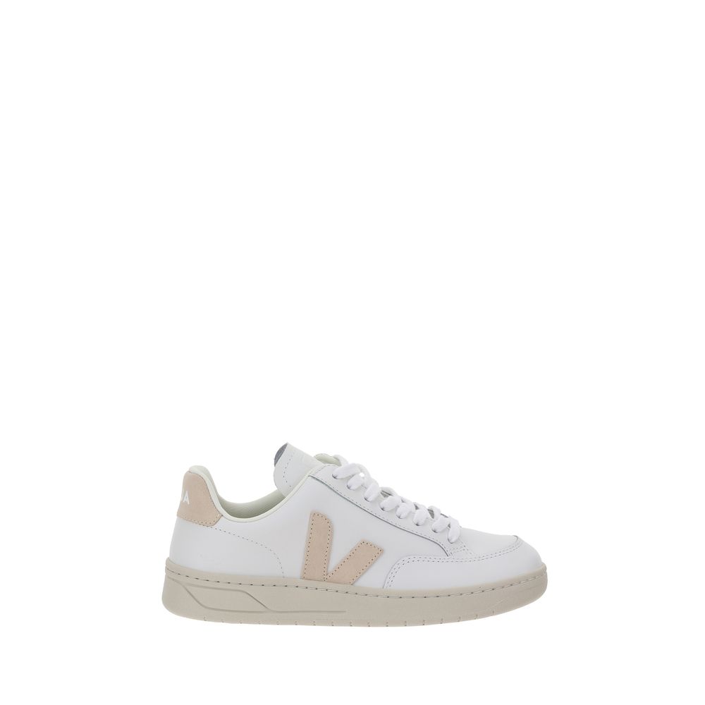White Rubber Low Top Sneakers