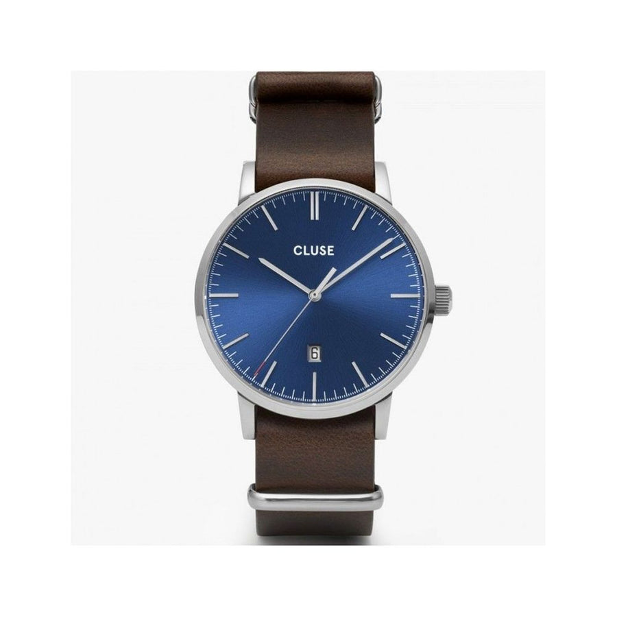Brown Leather Dress Watch