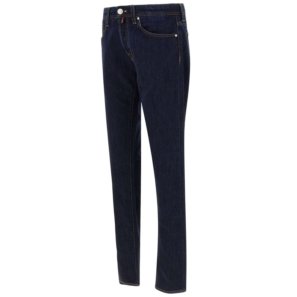 Blue Cotton Men's Jeans