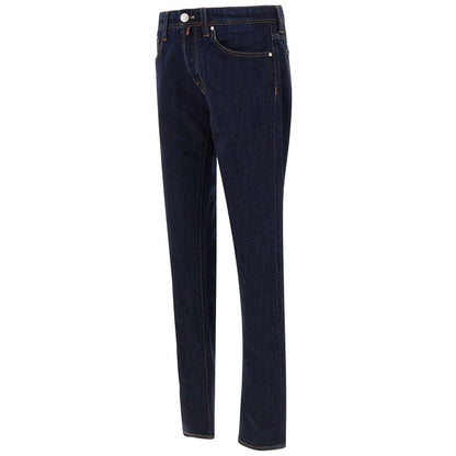 Blue Cotton Men's Jeans