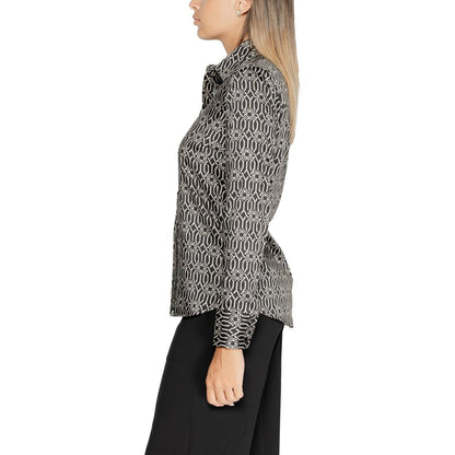 Black Polyester Blouse